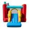Ice Cream-Themed Inflatable Bounce House with Slide and Basketball Hoop Ball Pit Toss Rings for Boys and Girls